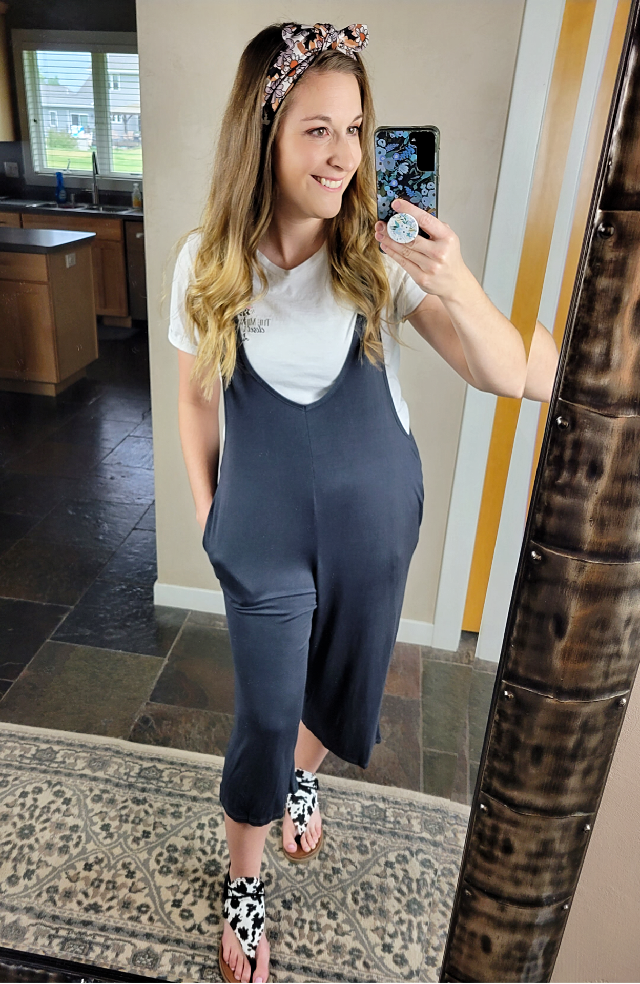 Cropped Casual Jumper - Grey