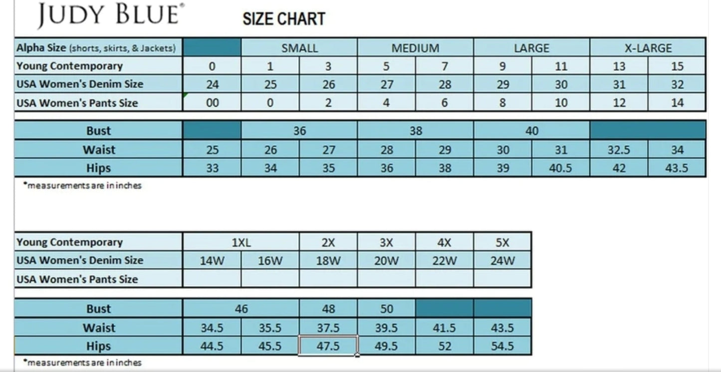 Judy Blue Tummy Control Navy Bermuda Shorts