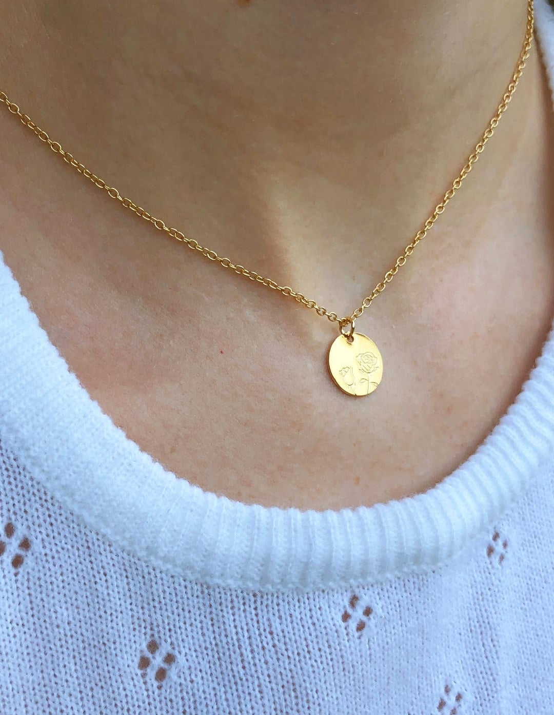 Botanical Necklace - Rose