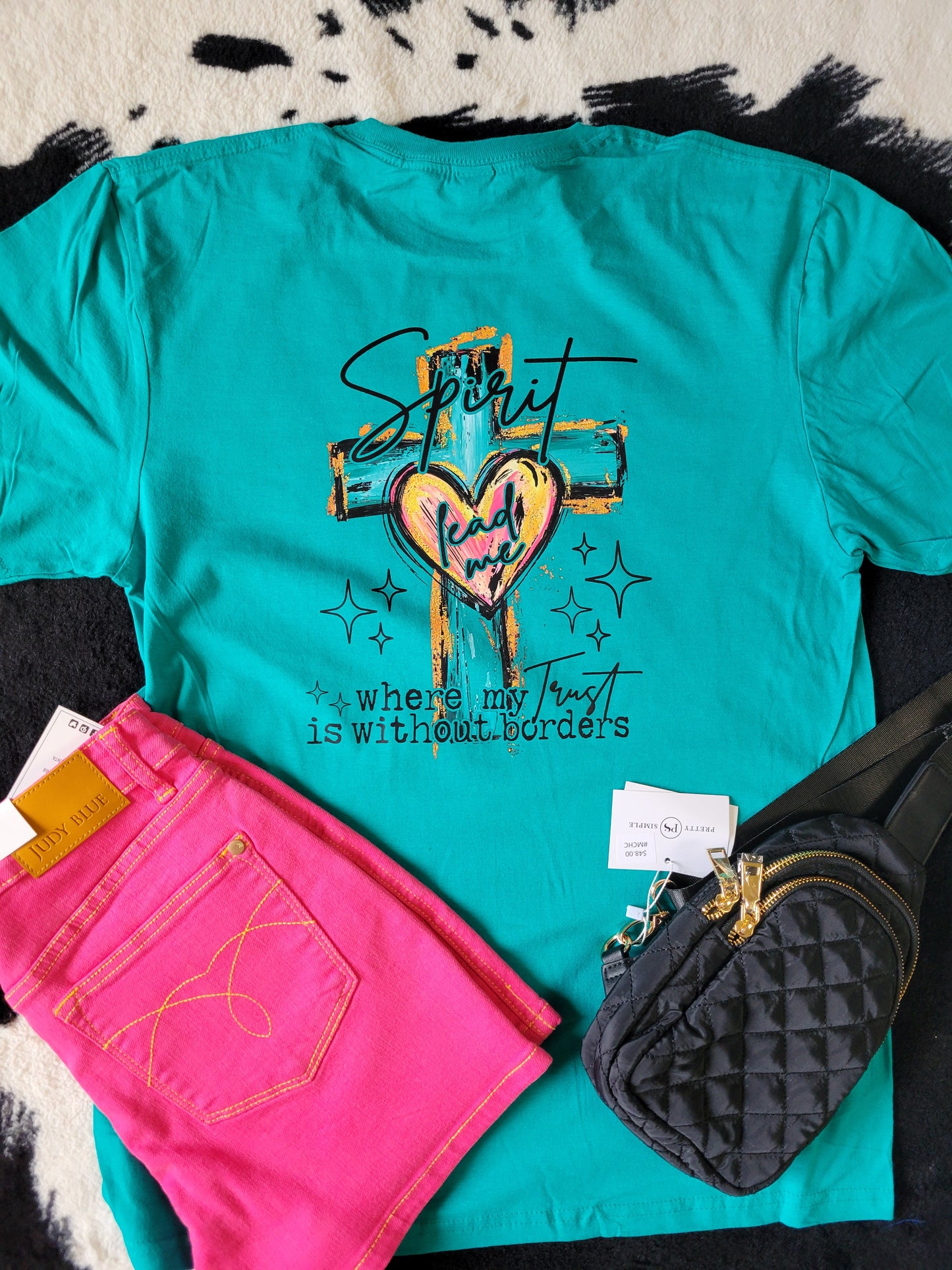 Teal Spirit Lead Me Tee
