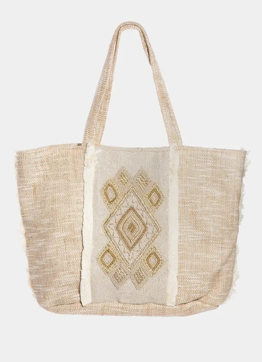 Boho Beaded Tote
