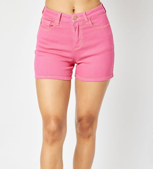 Judy Blue High-Waist Pink Shorts