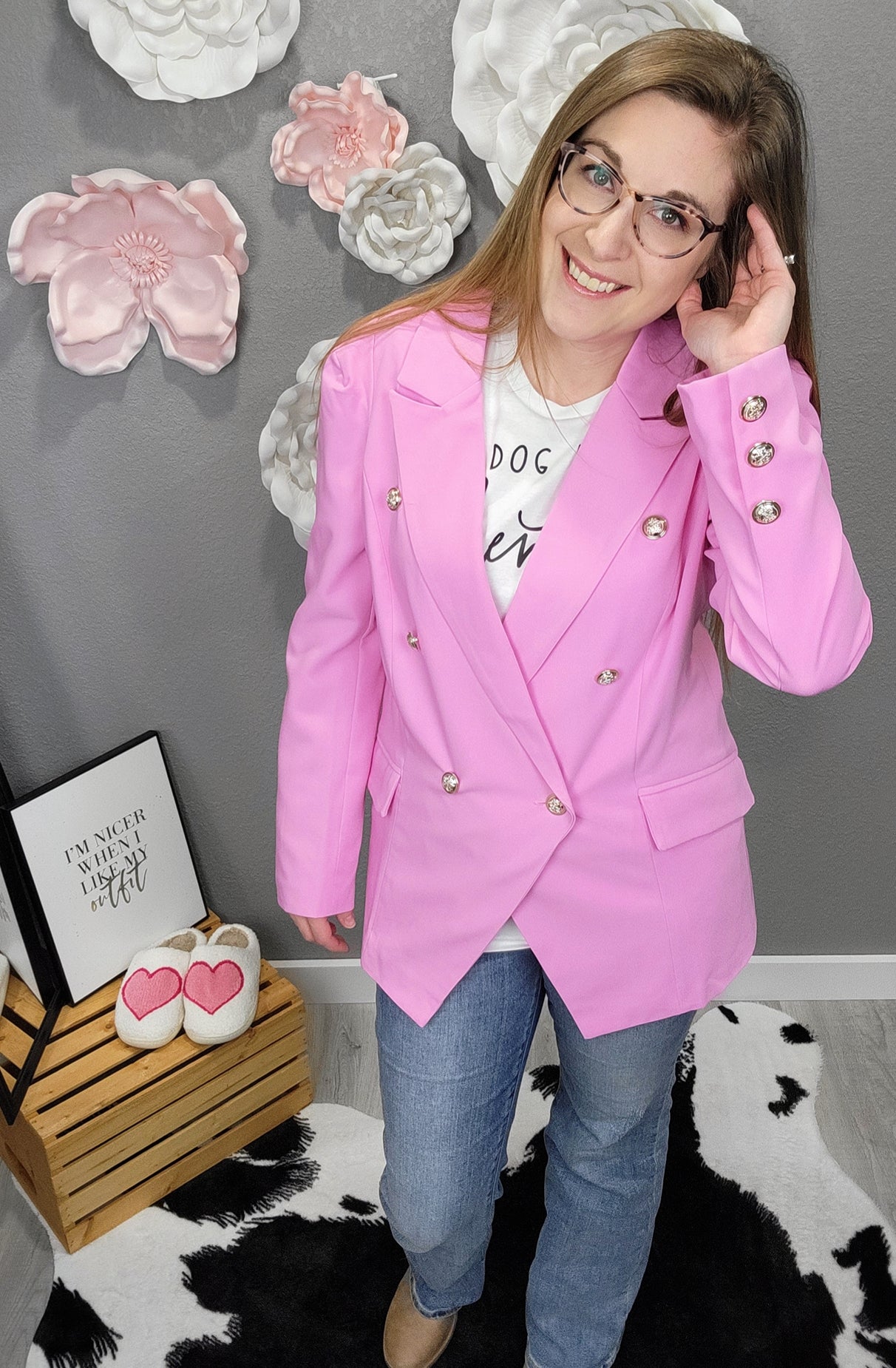 Class Act Pink Blazer