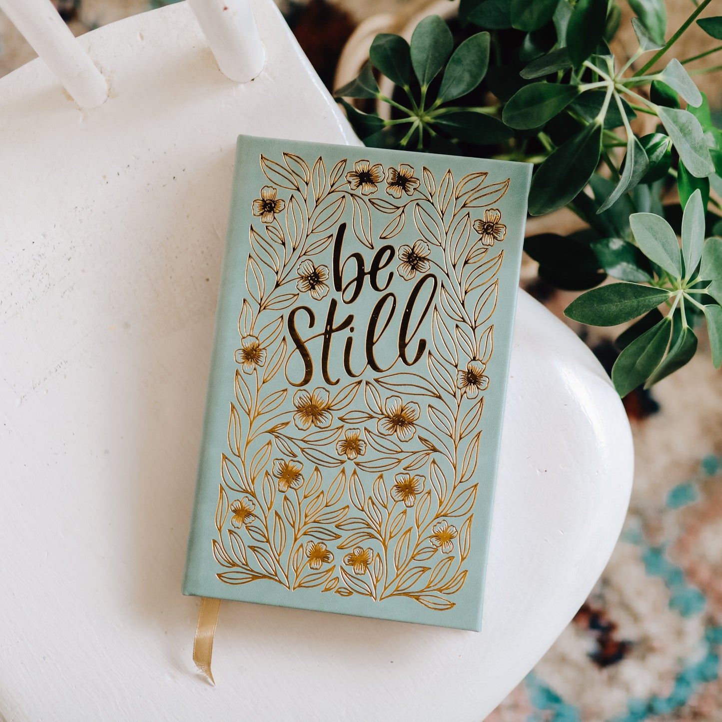 Be Still Journal - Gold Foil Bound