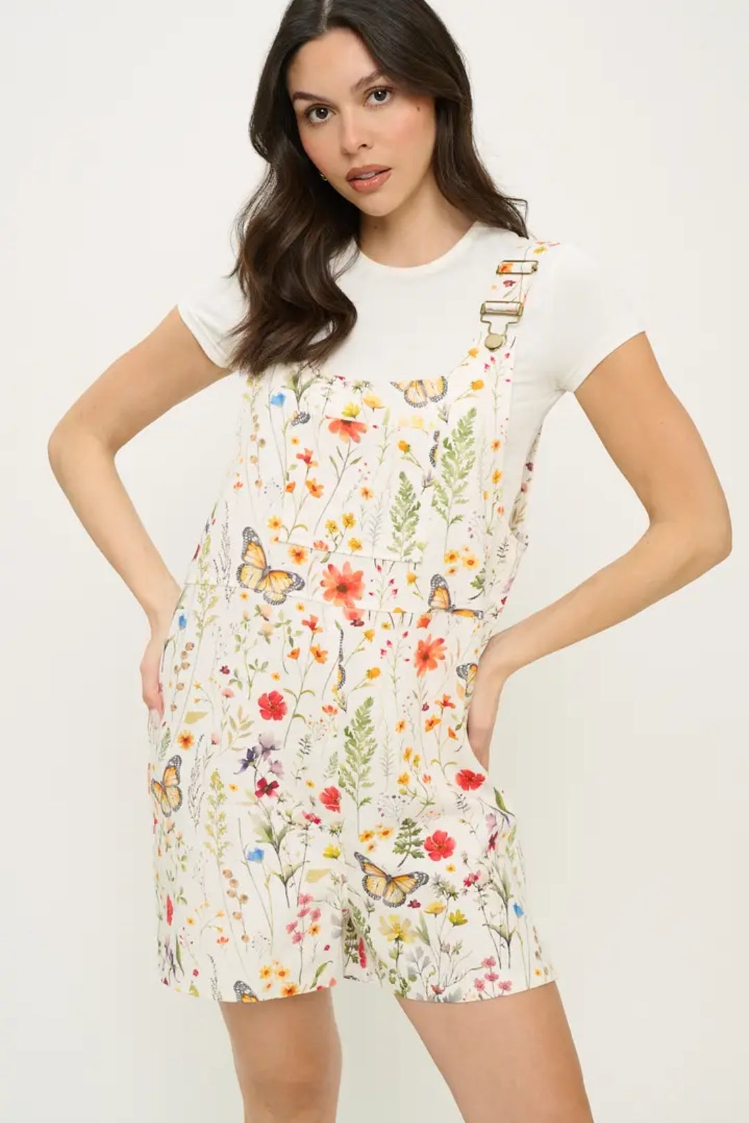 Butterfly & Wildflowers Short-alls