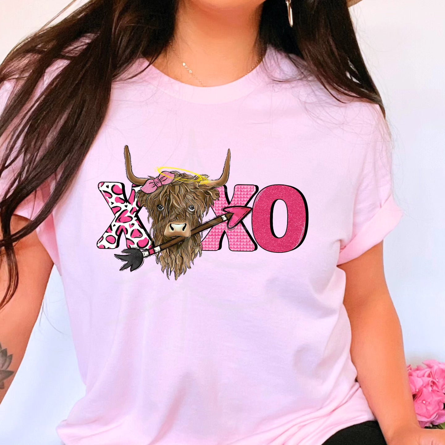 Cow XOXO Tee