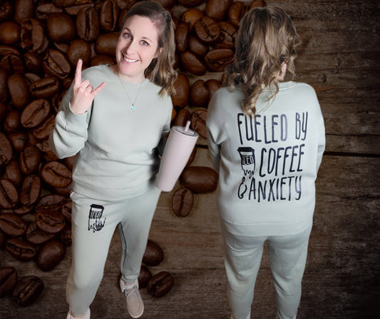 Iced Coffee and Anxiety Jogger Set