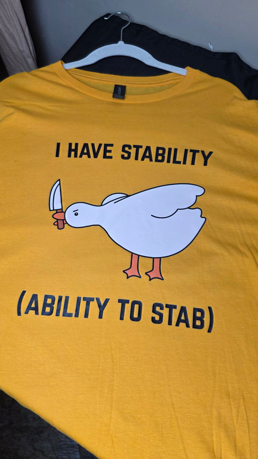 I Have Stability Tee (Yellow)