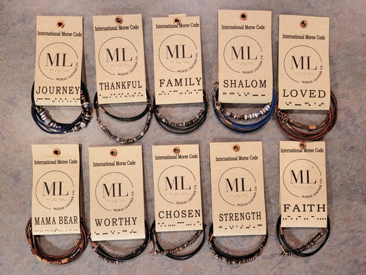 Morse Code Bracelets