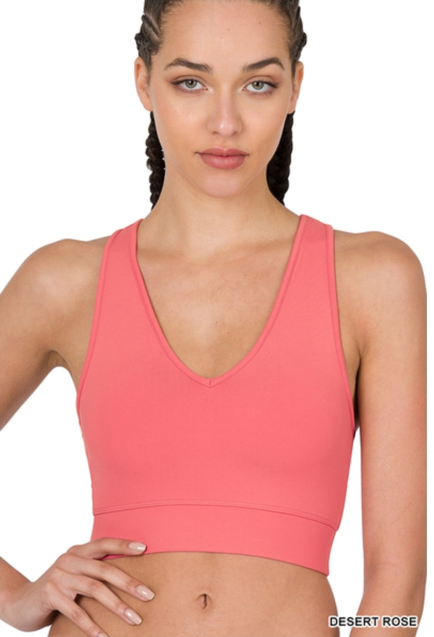 Athletic Racerback Cropped Tank