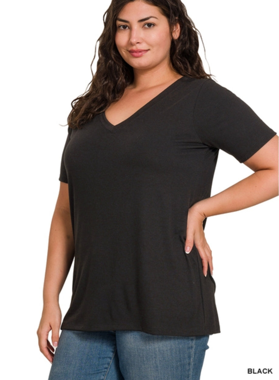 Boo - V-Neck Tee