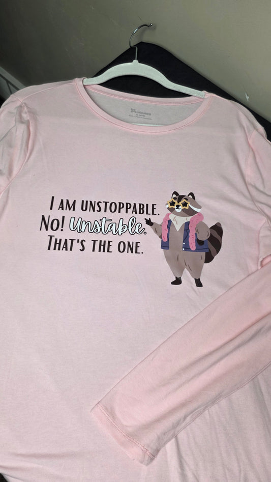 Unstoppable vs Unstable Long Sleeve Tee