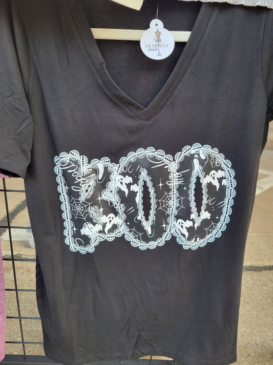 Boo - V-Neck Tee
