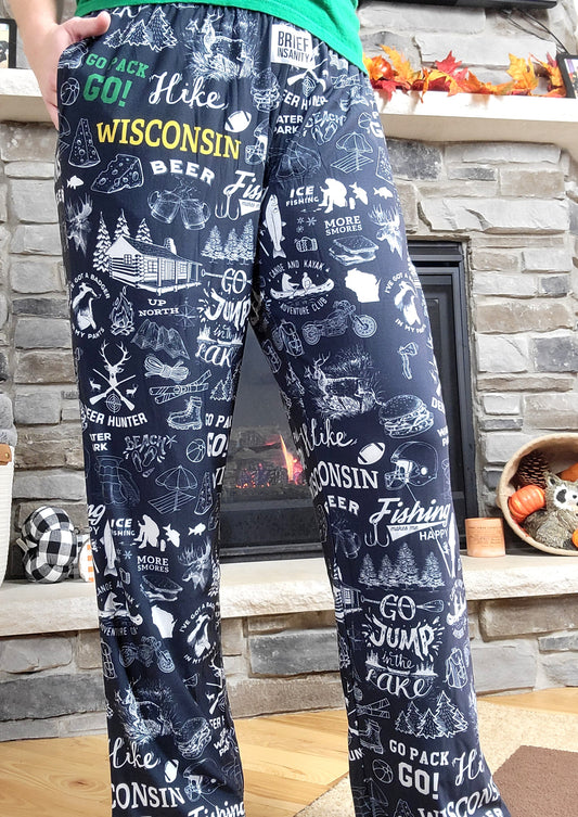 Wisconsin Chalkboard Lounge Pants