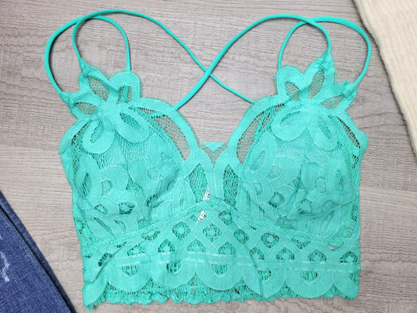 Mint Lace Bralette