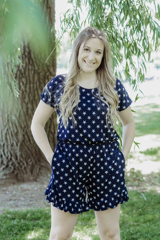 Star Spangled Romper