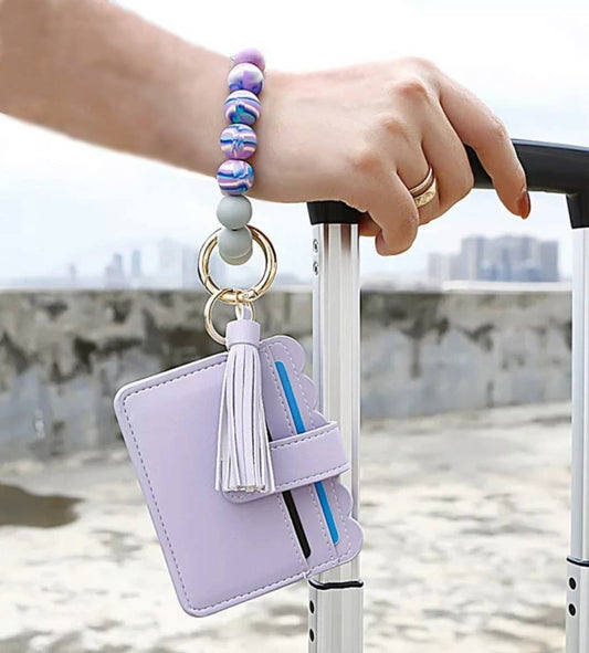 Silicone Beaded Wristlet