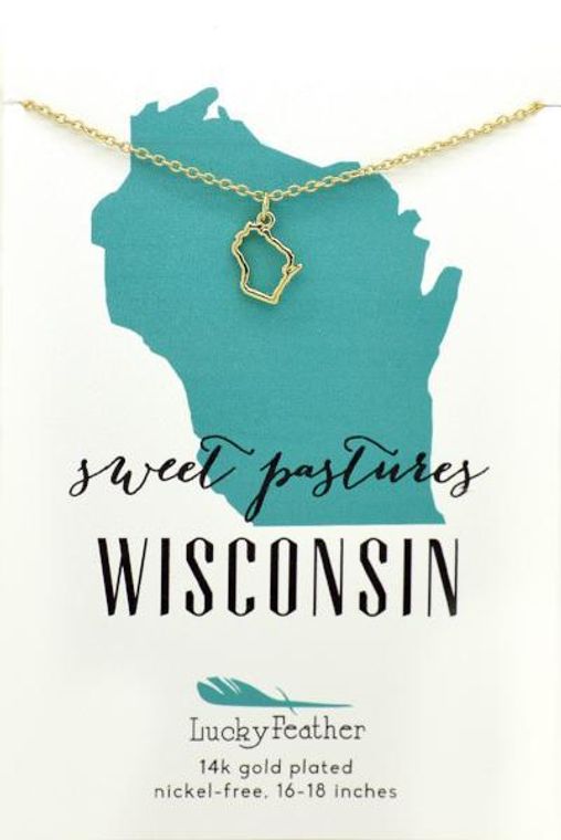 State Necklace - Wisconsin